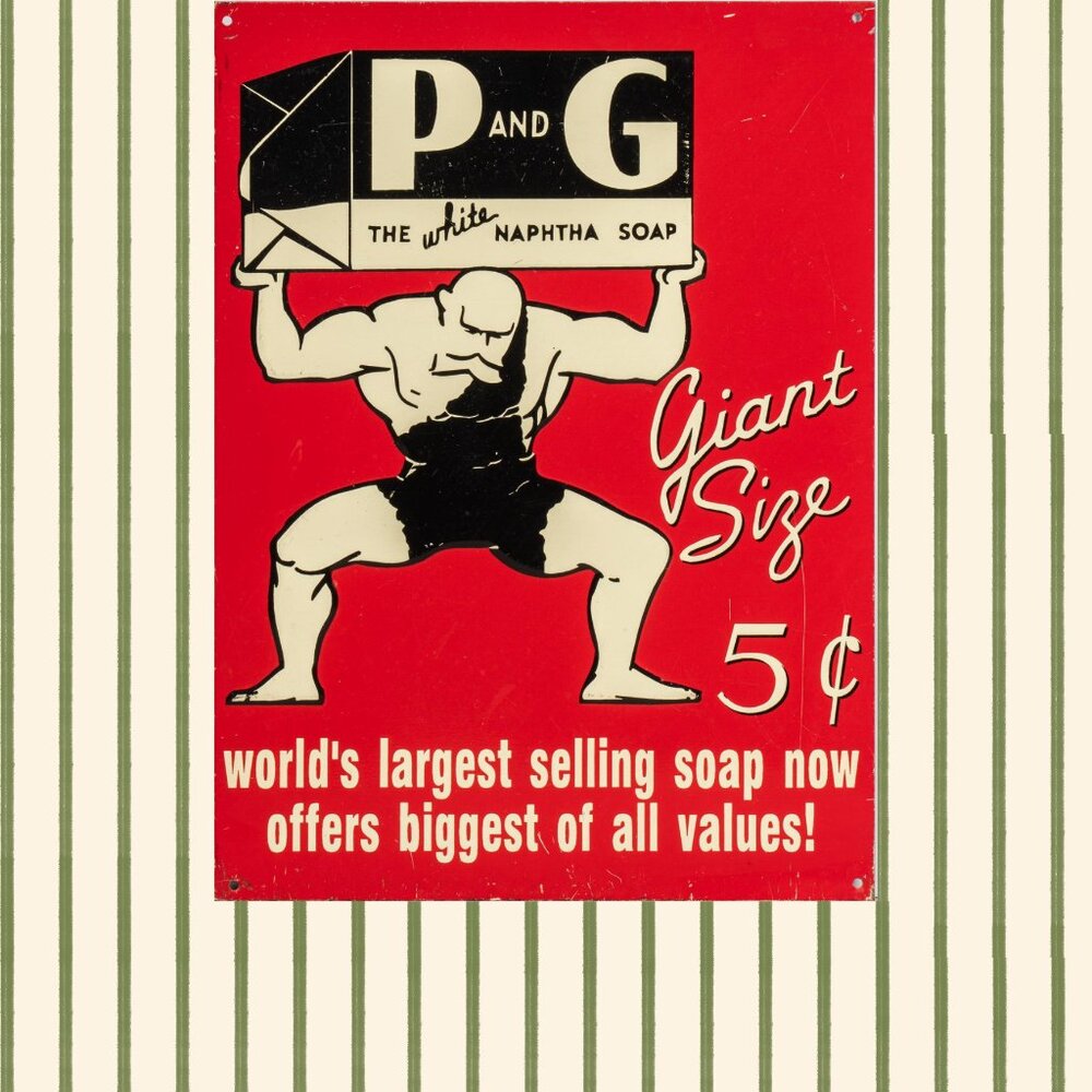 P & G SOAP Sign
